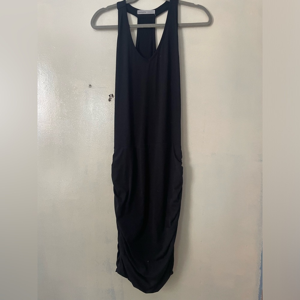 Athleta Rouched athleisure dress size S racer back staple essential - Picture 1 of 6